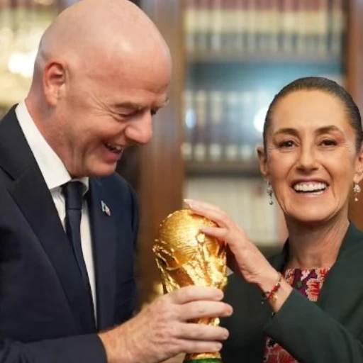 Presidenta de México sostendrá encuentro con Infantino el lunes para hablar del Mundial